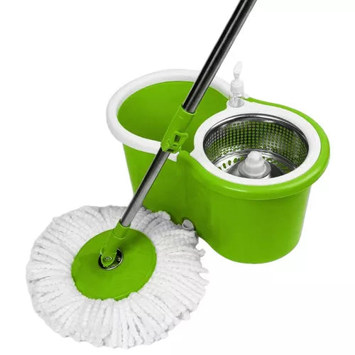 🧼 Trapeador Giratorio Grande 360° con Cubeta + Repuesto Adicional GRATIS 🎁