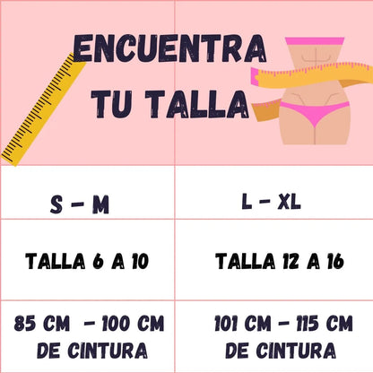 Combo de 3 panty´s realce natural con faja