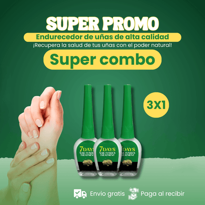 ✨Combo 3x1 Endurecedor Natural - Cuida y Fortalece tus Uñas en tu Rutina Diaria💅🏻