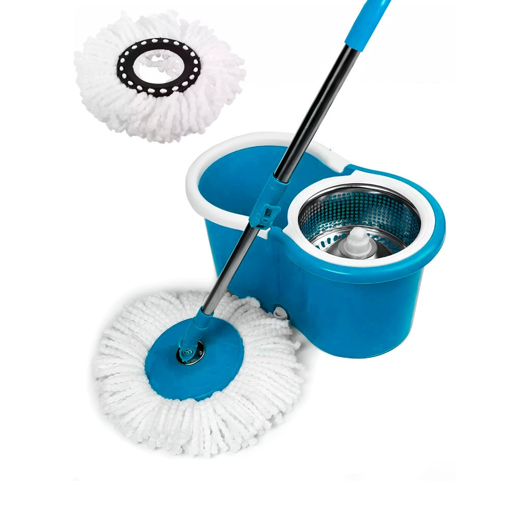 🧼 Trapeador Giratorio Grande 360° con Cubeta + Repuesto Adicional GRATIS 🎁