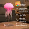 Lámpara Medusa LED con Tentáculos Giratorios y Cambio de Color